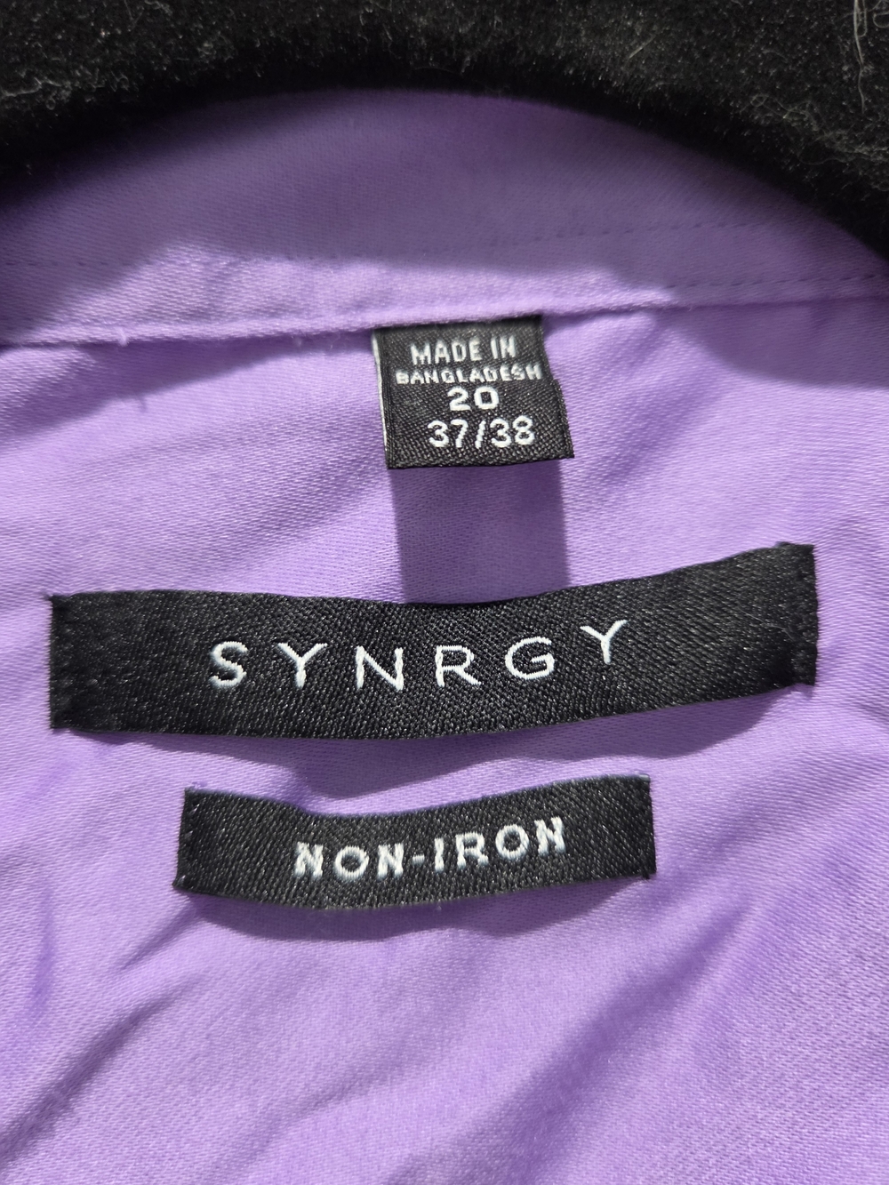 Synrgy Men's Purple Dress Shirt